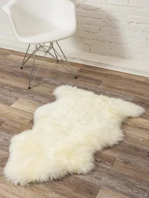 New Zealand Sheepskin Wool Accent Rug sectional couch, U-shape sofa