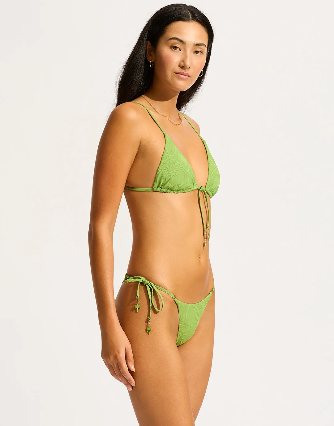 Oasis Tie Side Rio Bikini Pant - Sage