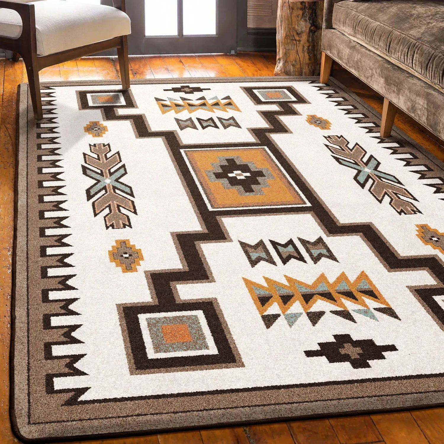 Old Crow Area Rugs - Available in four Colors