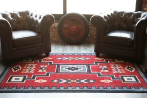Old Crow Red Oversized Area Rug 11'x13' serving tray, cheese board