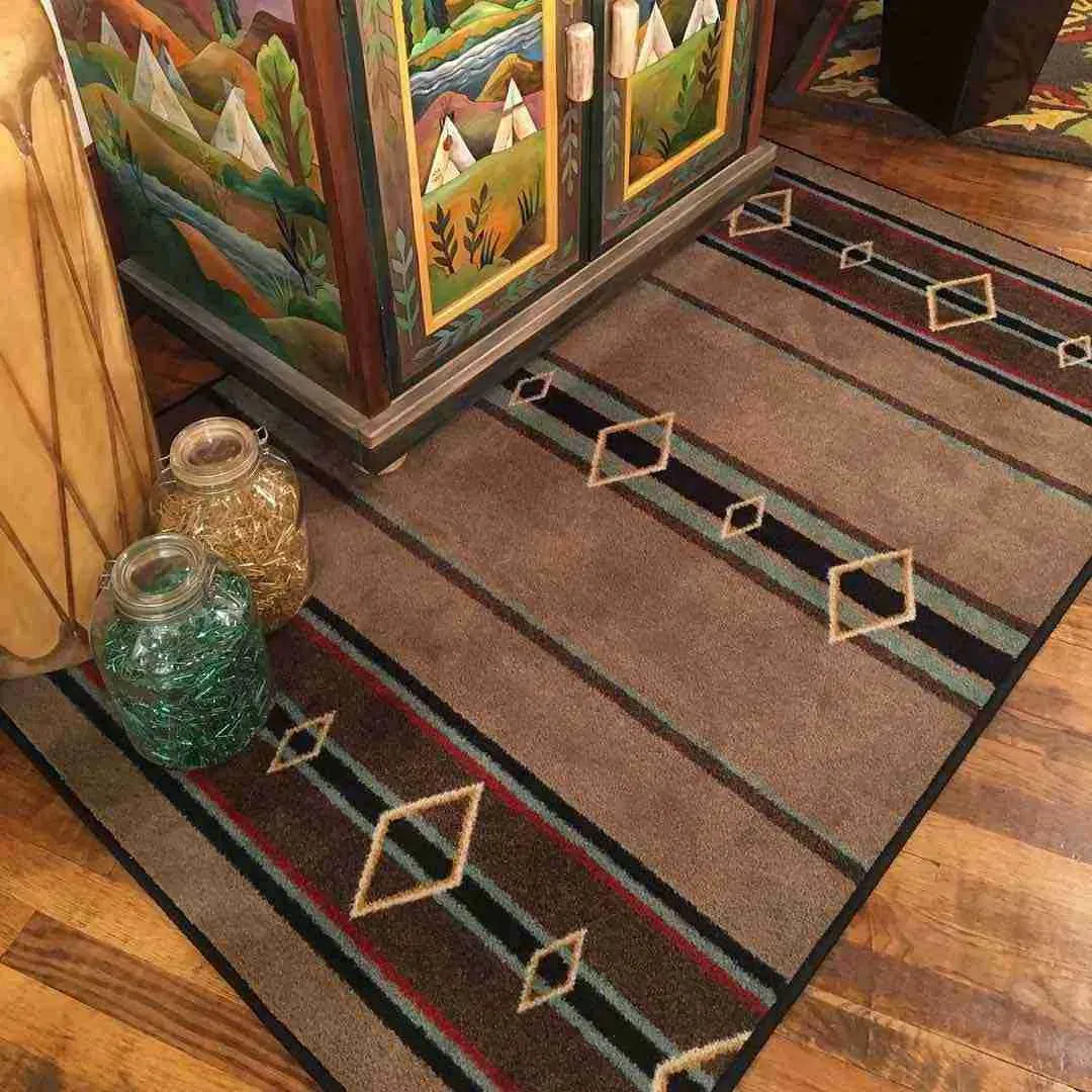 Old Timer Stone & Turquoise Rugs serving tray, cheese board