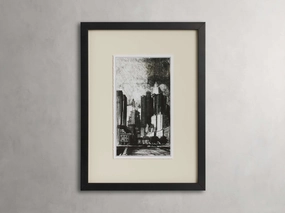 On the Street Framed Print