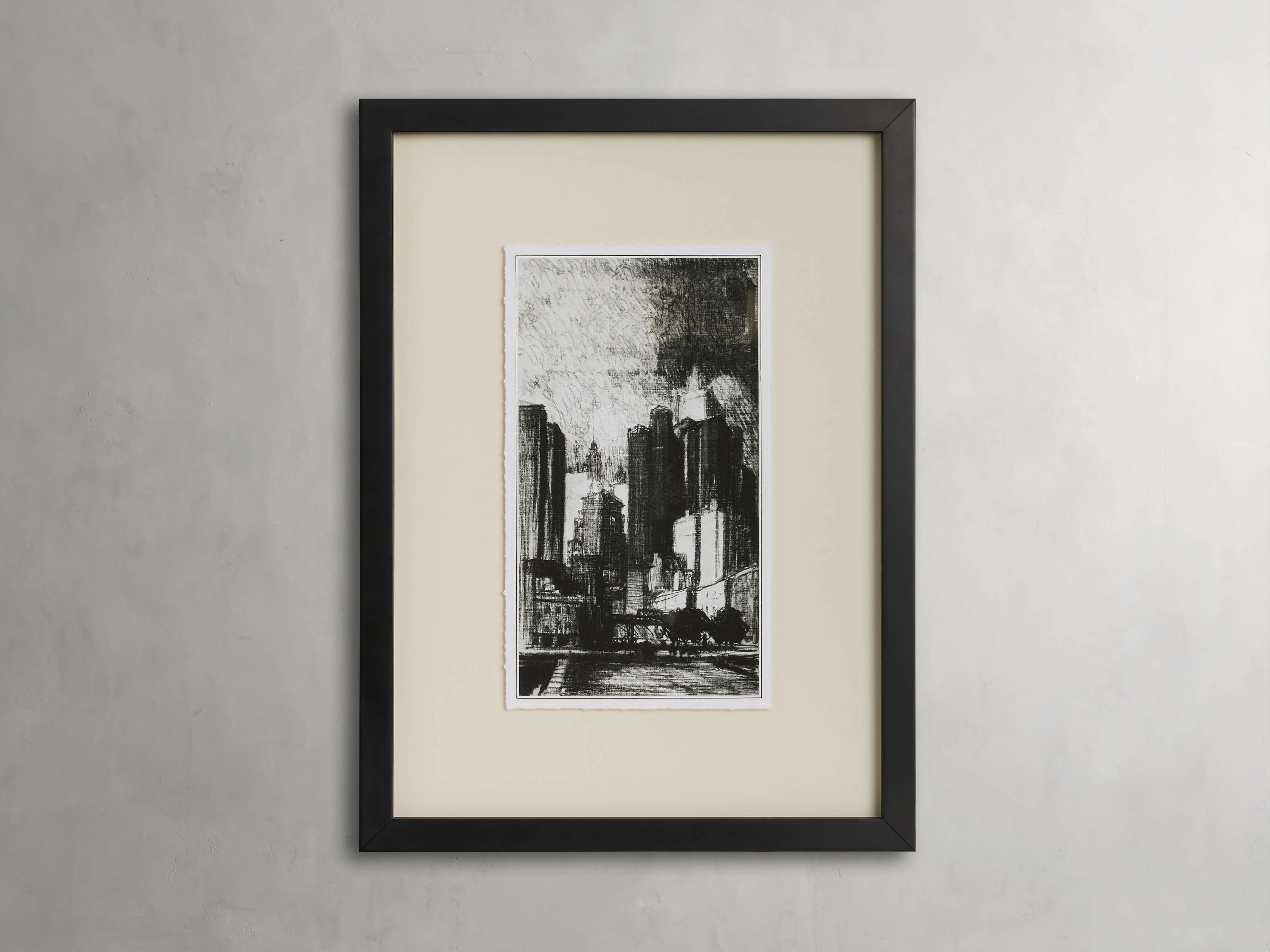 On the Street Framed Print