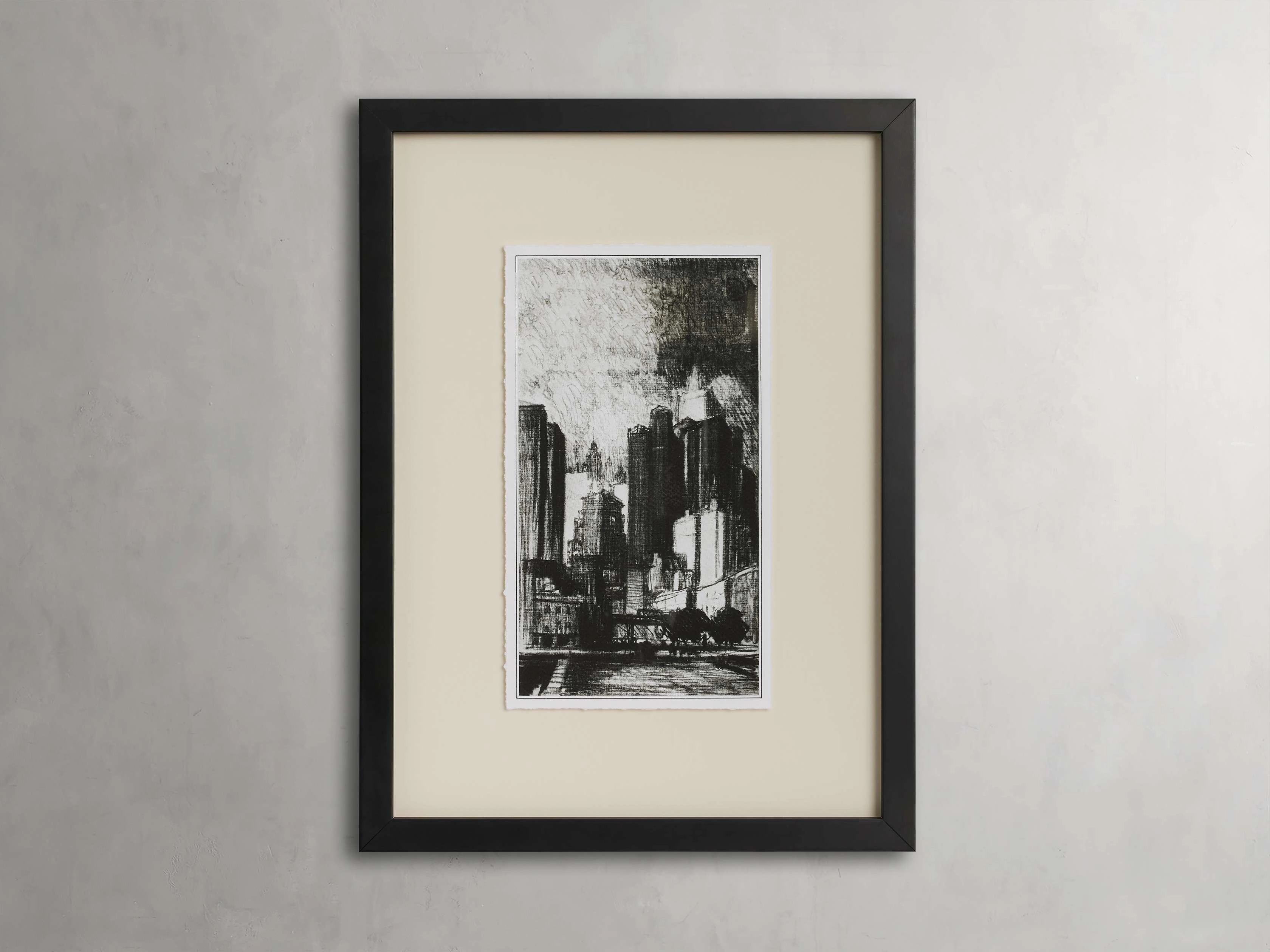 On the Street Framed Print
