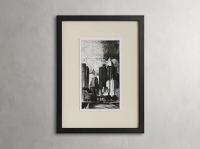 On the Street Framed Print