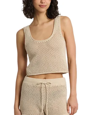 Onia Crochet Knit Scoop Tank