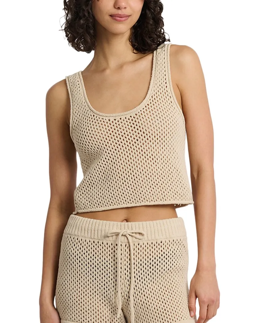 Onia Crochet Knit Scoop Tank