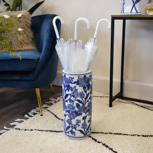 Oriental Cylinder Vase White/Blue kitchen essentials, utensils set
