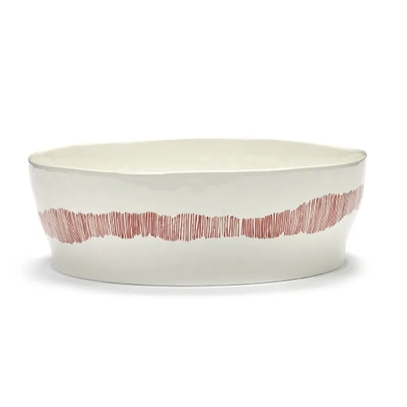 Ottolenghi, Salad Bowl, White and Red, White TV cabinet, media console