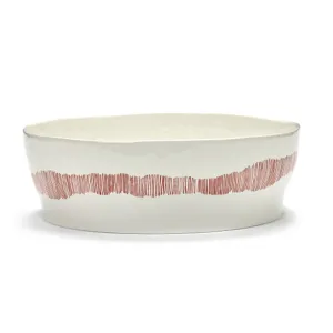 Ottolenghi, Salad Bowl, White and Red, White TV cabinet, media console