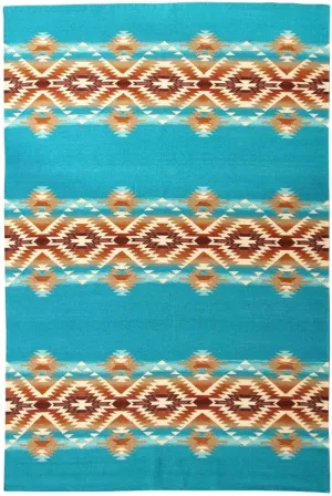 Pagosa Springs Pendleton Turquoise Rugs sectional couch, U-shape sofa