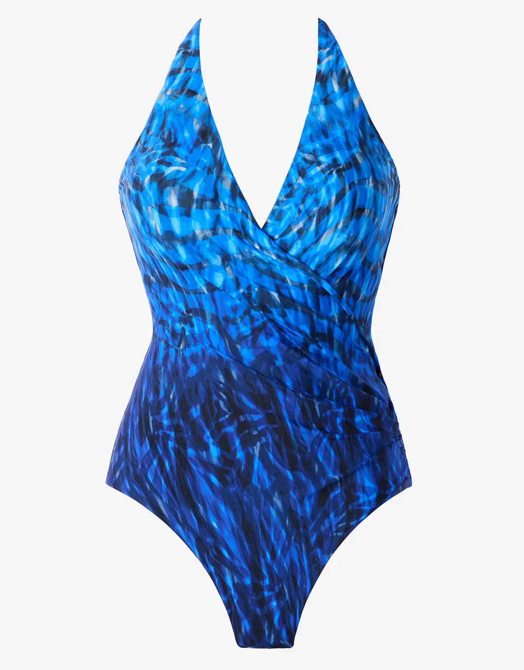 Paka Mayan Wrapsody Swimsuit - Blue/Black
