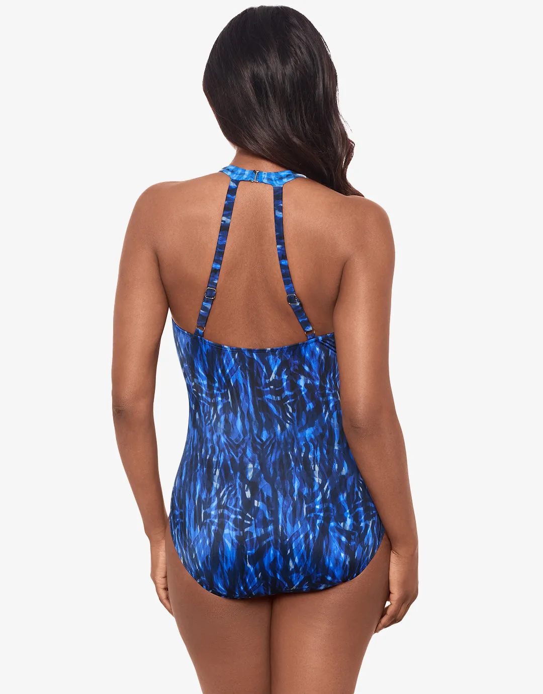 Paka Mayan Wrapsody Swimsuit - Blue/Black