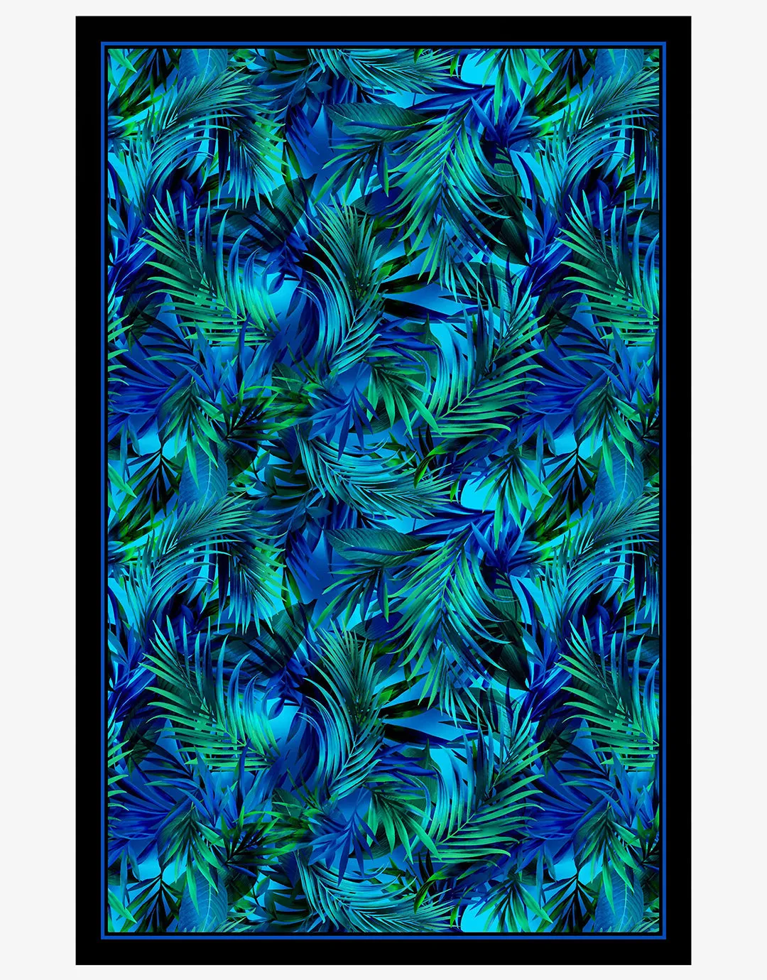 Palm Reeder Sarong - Blue and Green