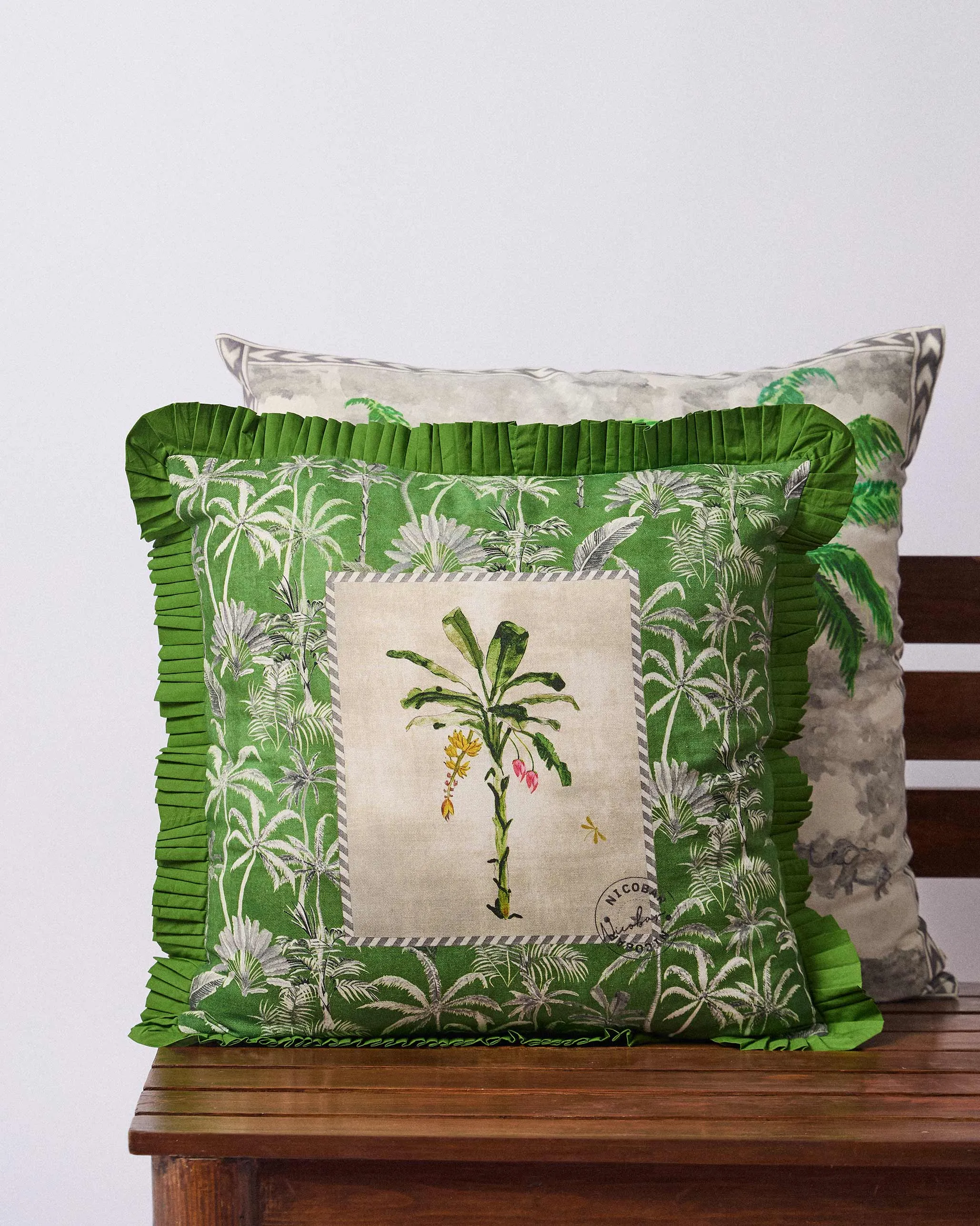 Palm Trail Cushion Cover accent chair, modern chair