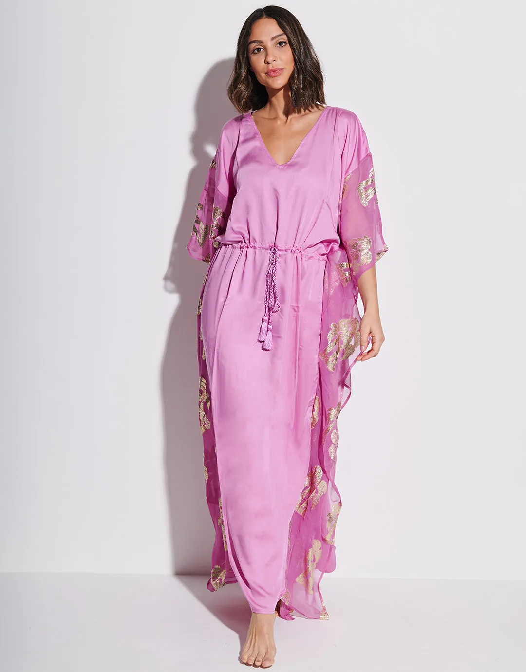 Palm Tree Kaftan - Pink