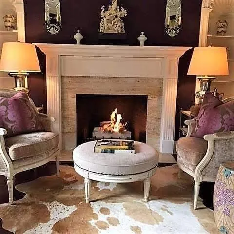 Palomino and White Brazilian Cowhide Rug