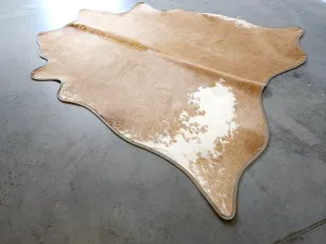 Palomino with White Cowhide & Leather Trim USA rug, patriotic rug