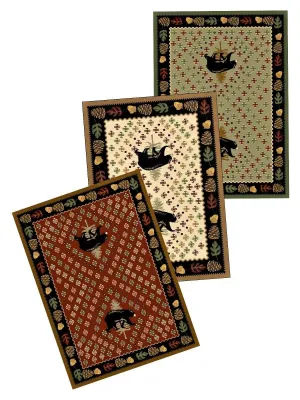Patchwork Bear Rugs - 3 Colors folding guest bed, rollaway bed