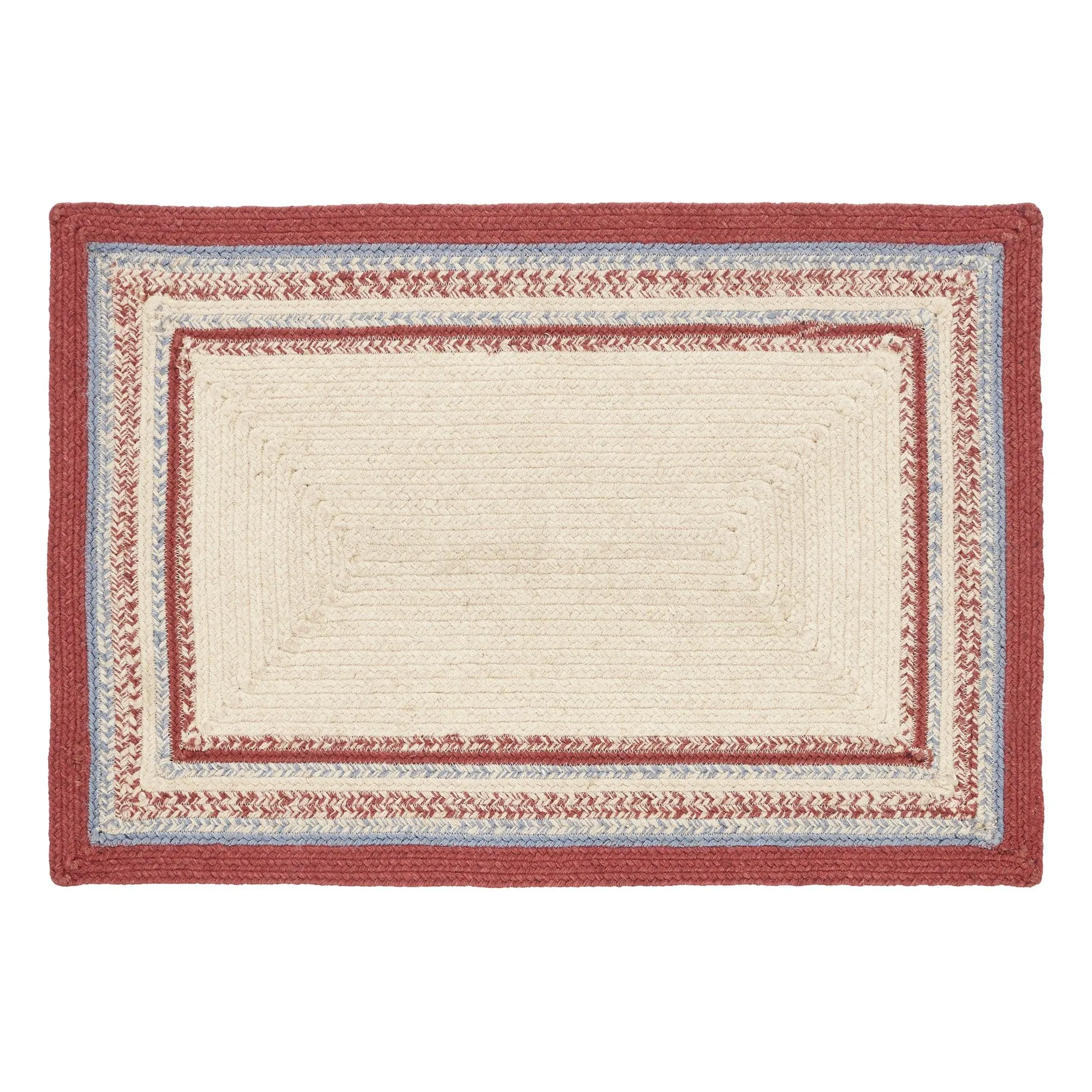 Patriotic Stars Jute Rug w/ Pad