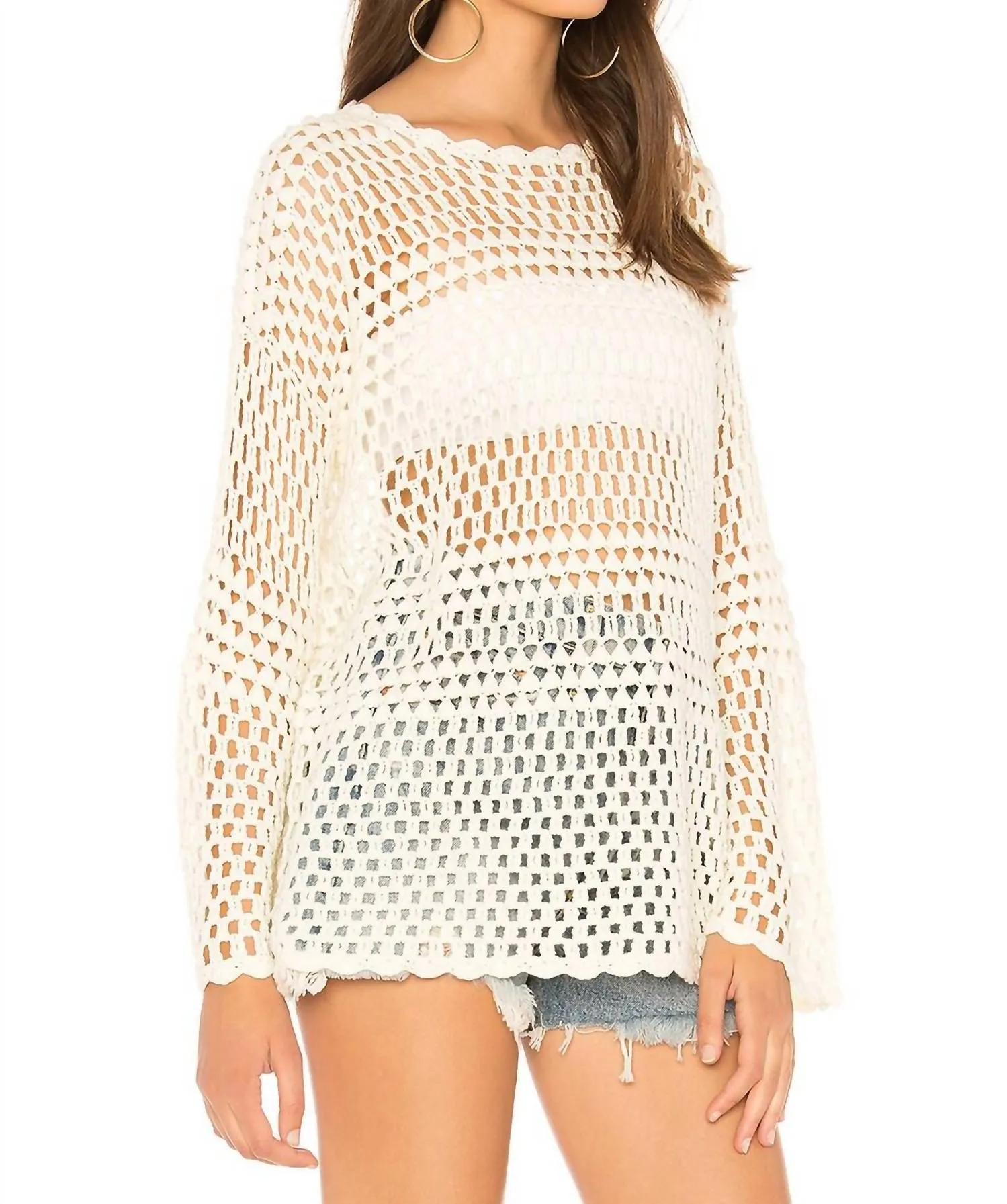 Paula Pullover In White