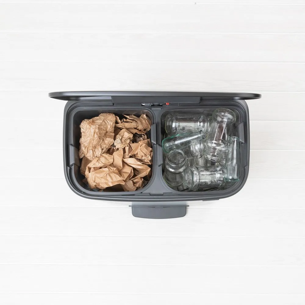 Pedal bin, 2 x 30L, Brabantia, Bo, matt black