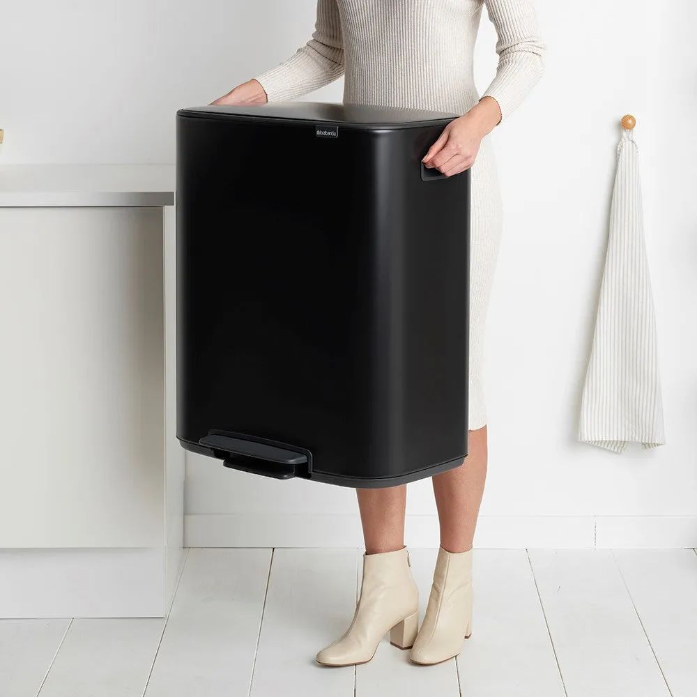 Pedal bin, 2 x 30L, Brabantia, Bo, matt black