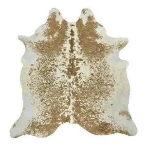 Peppered Palomino Cowhide Rug USA rug, patriotic rug