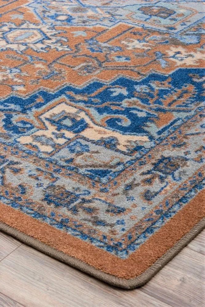 Persia Blue Caramel Area Rugs
