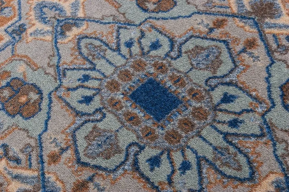 Persia Blue Caramel Area Rugs
