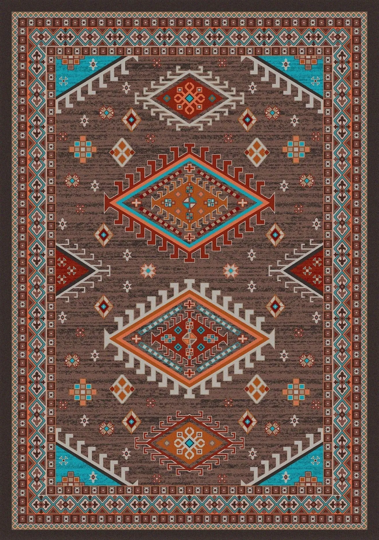 Persian Southwest Rugs - Brown (Hand Tufted)