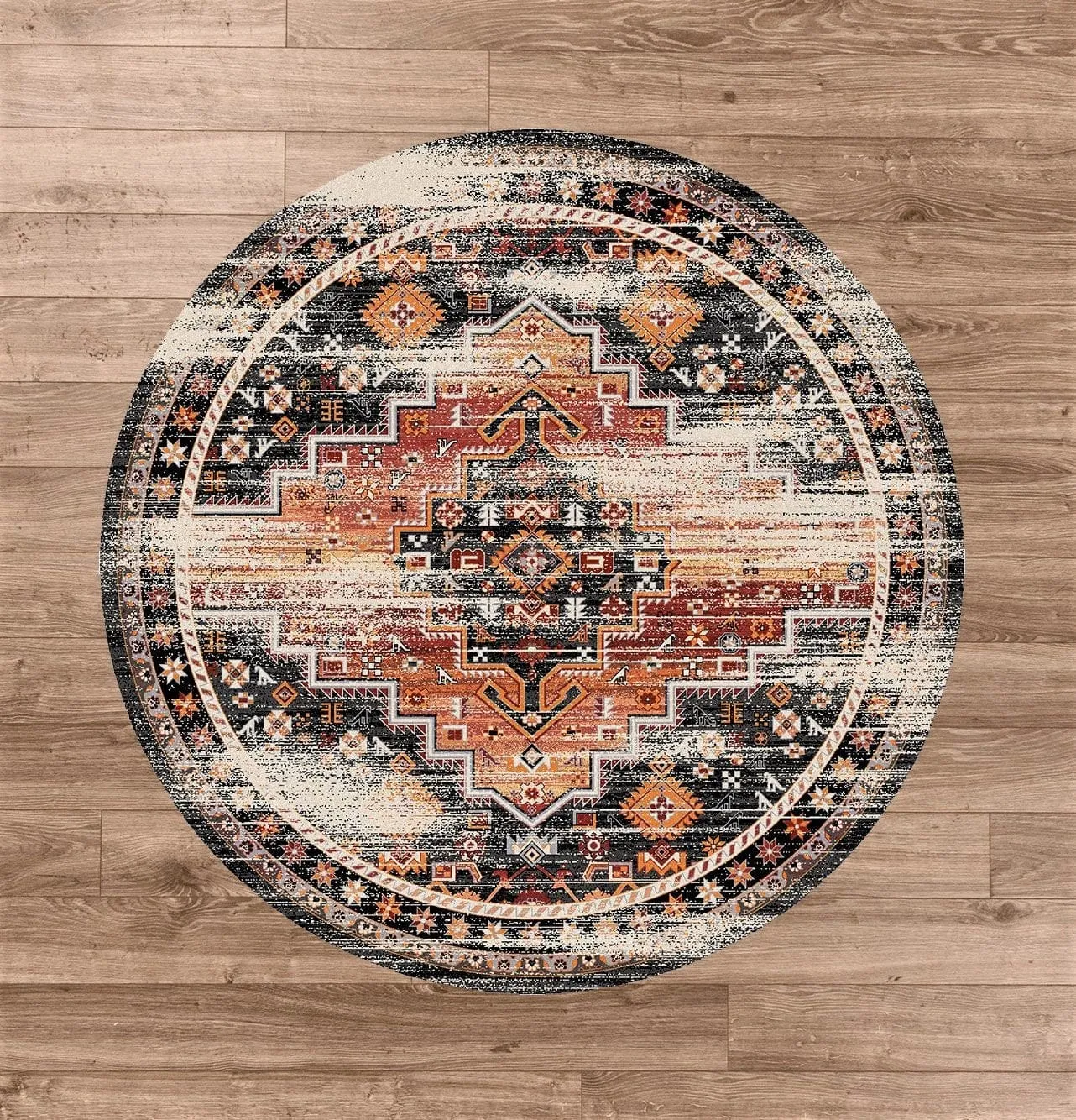 Persian Version Distressed Sunset Rugs