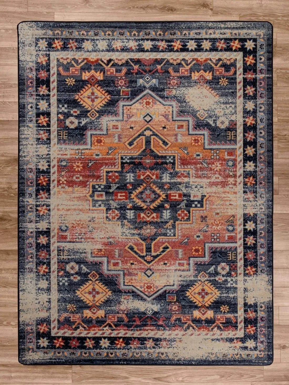 Persian Version Distressed Sunset Rugs