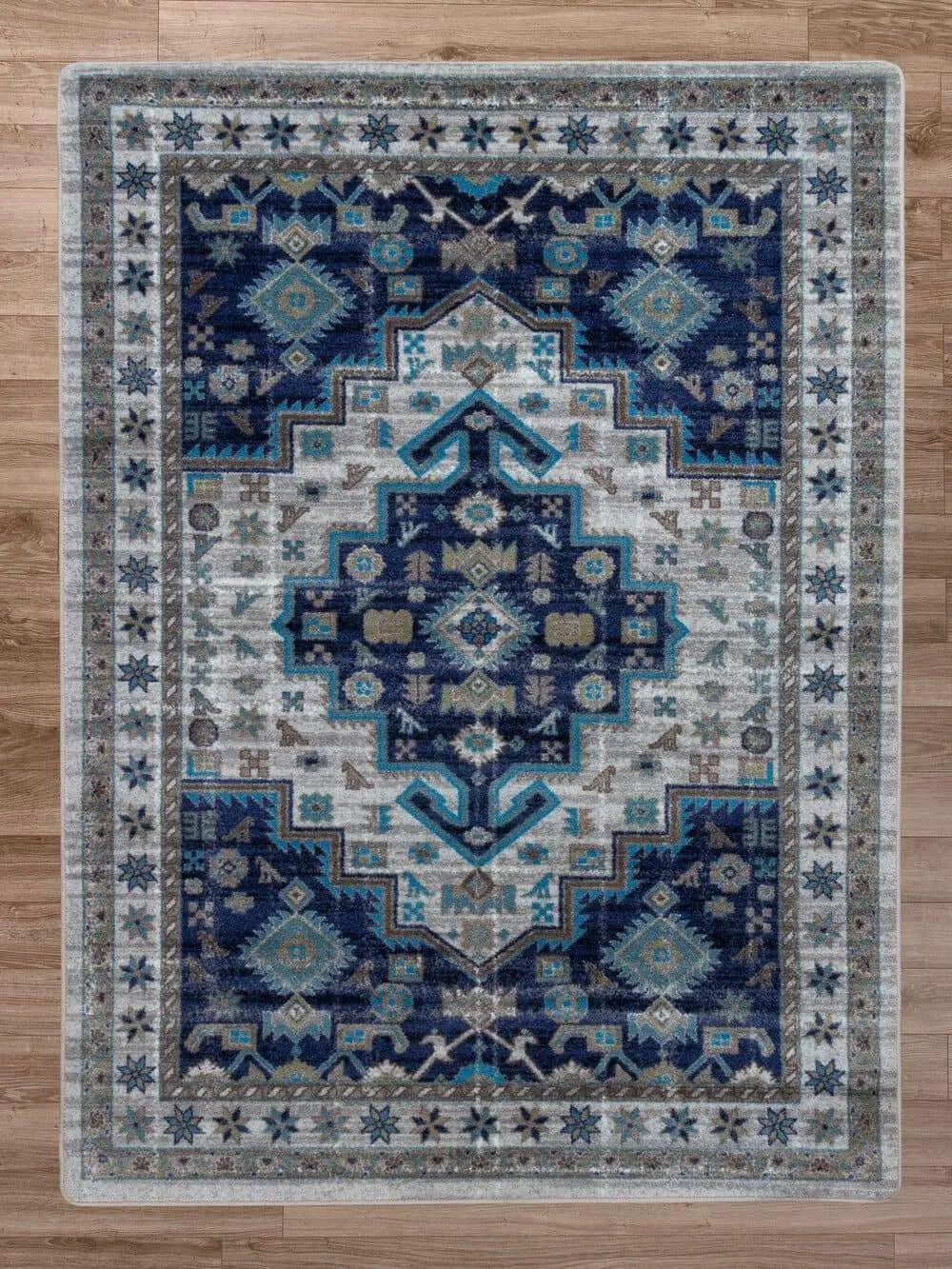 Persian Version Dusk Blue Rugs