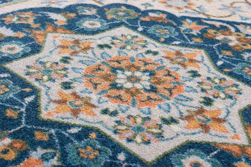 Persian Worn Navy Rugs & Runner