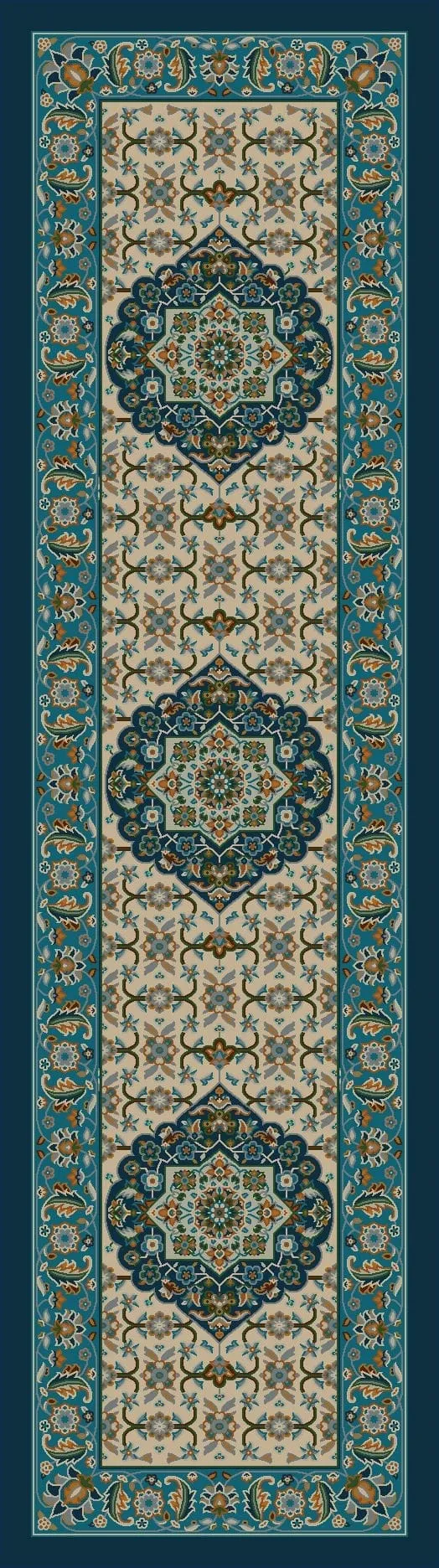 Persian Worn Navy Rugs & Runner