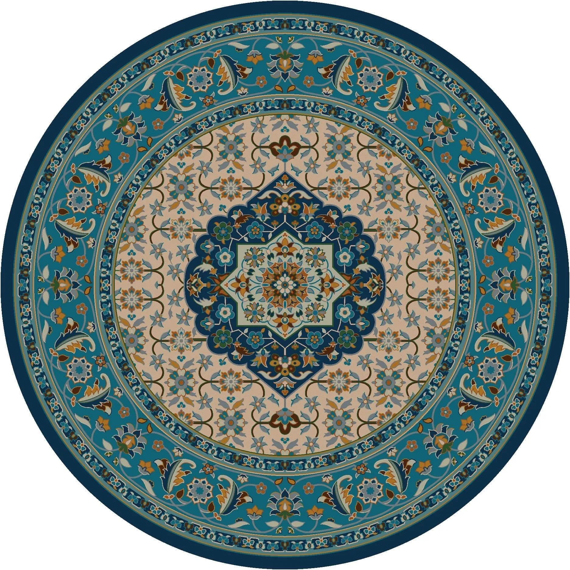 Persian Worn Navy Rugs & Runner