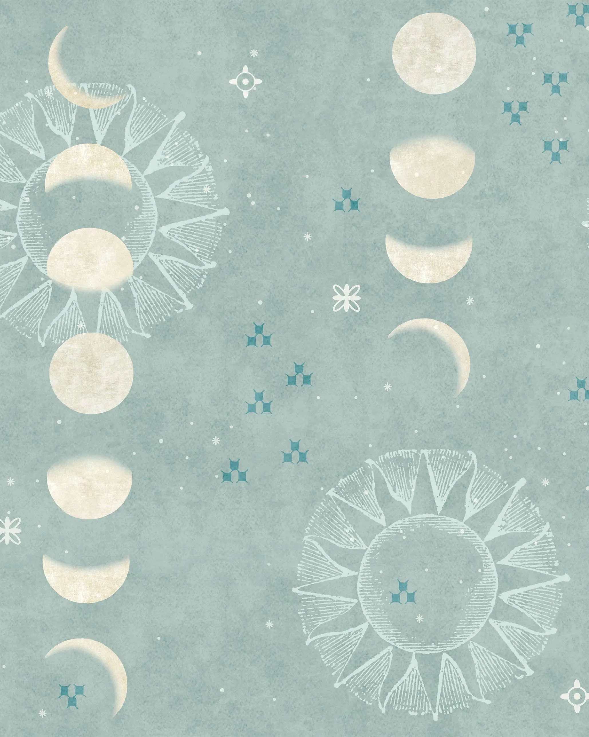 Petals In The Sky Wallpaper - Blue dinnerware set, ceramic plates
