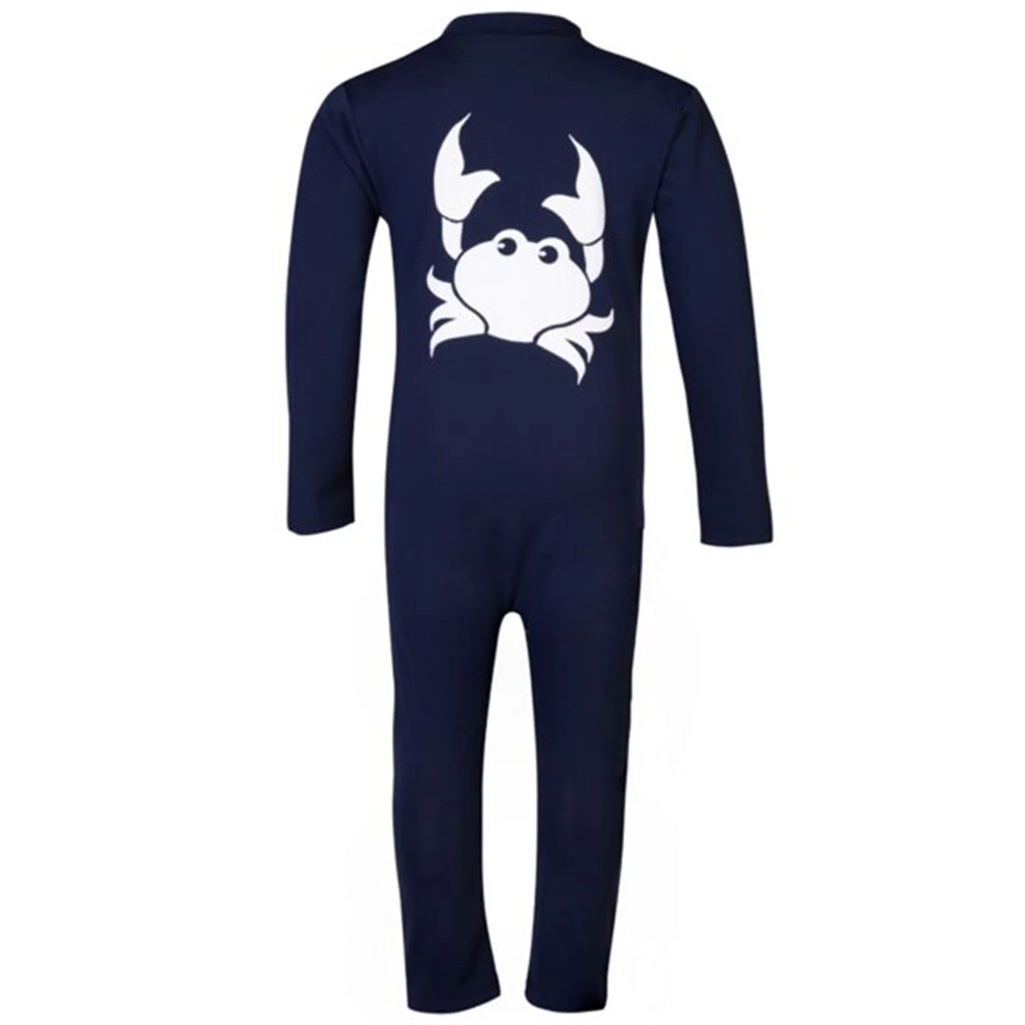 Petit Crabe Blue Crab Swim Suit w. Zip L/S