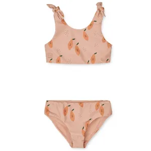 Petit Crabe Rose Nude/Morocco Multi Color Sunsuit with Zipper
