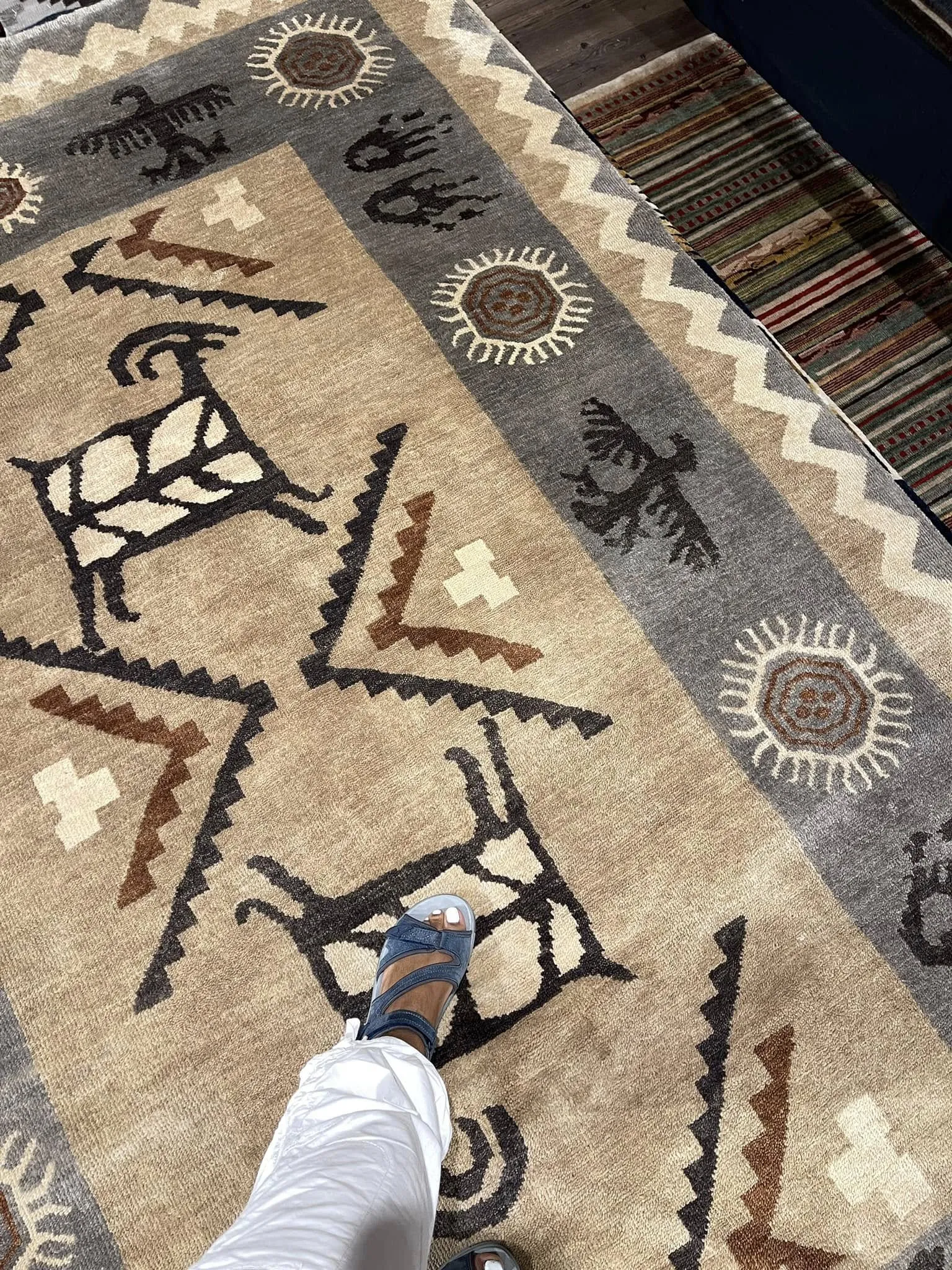 Petroglyphs Rock Art Rugs