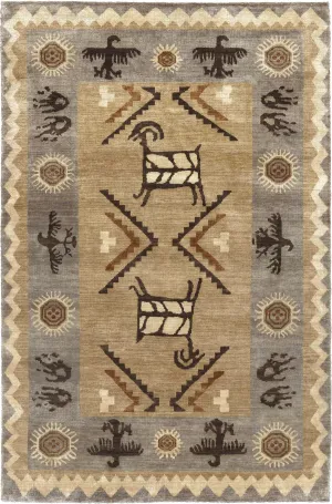 Petroglyphs Rock Art Rugs folding guest bed, rollaway bed