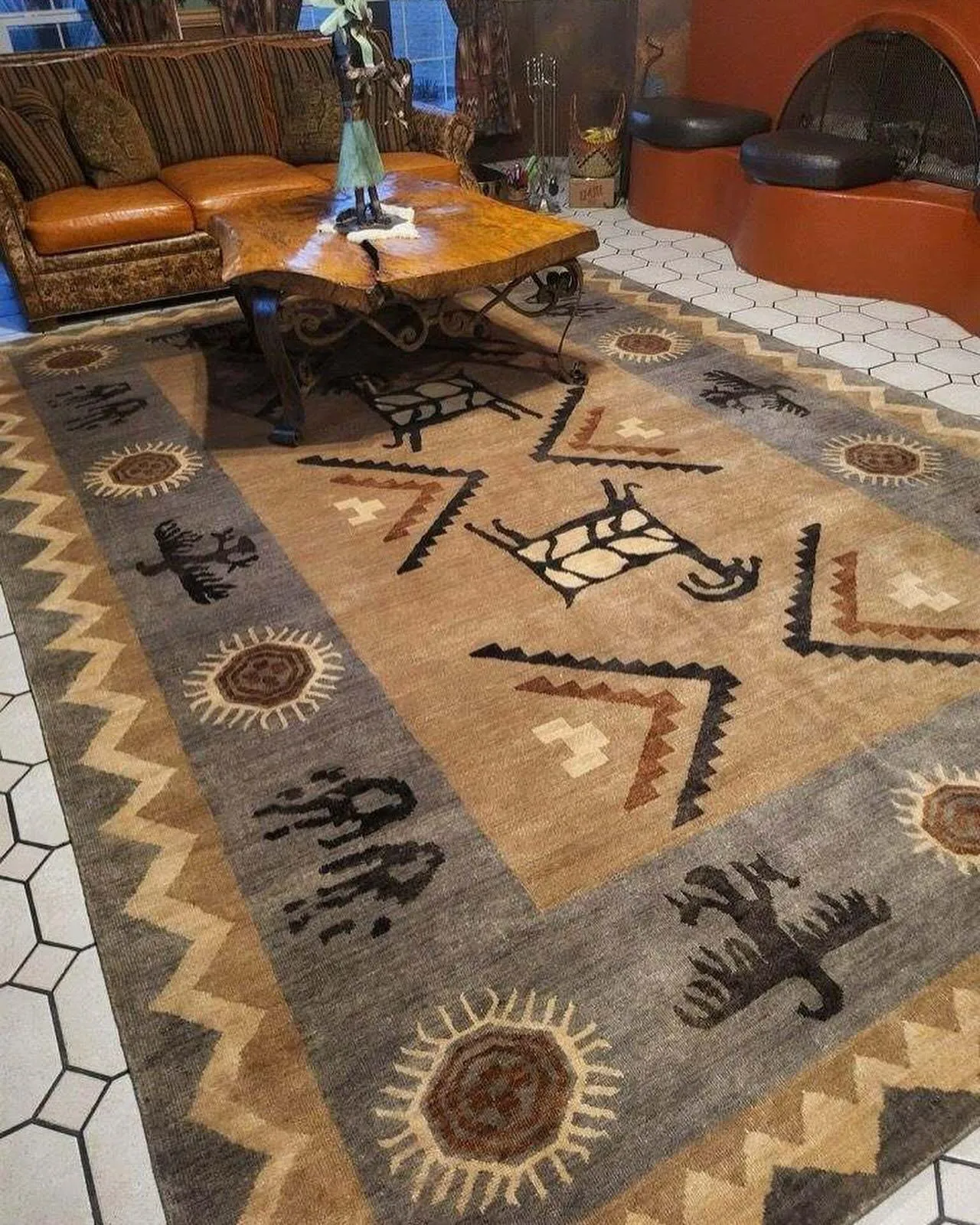 Petroglyphs Rock Art Rugs