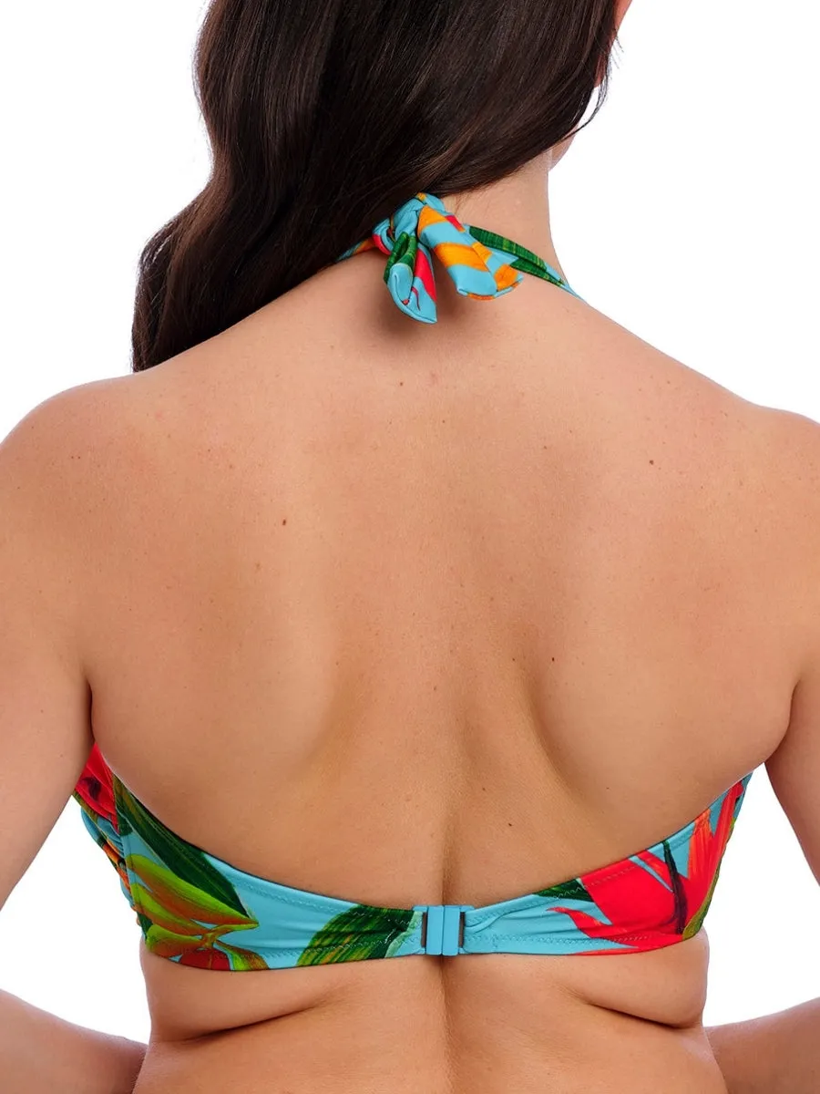 Pichola Bandeau Bikini Top - Aqua