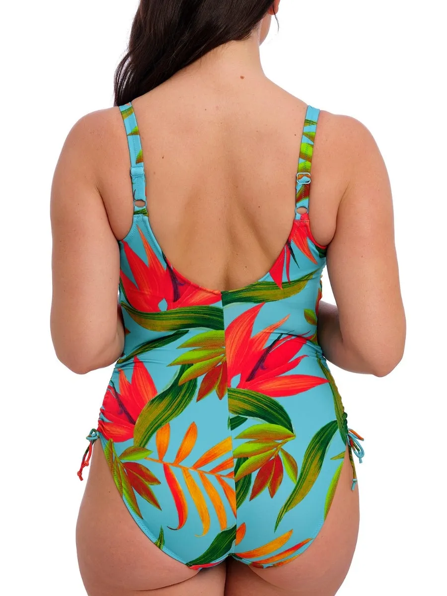 Pichola Twist Front Swimsuit - Aqua