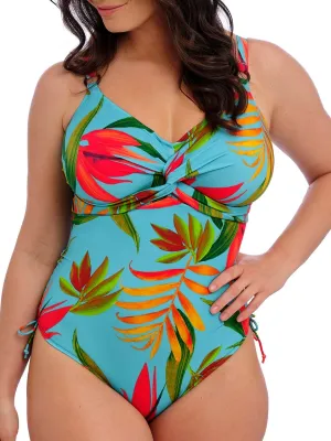 Pichola Twist Front Swimsuit - Aqua