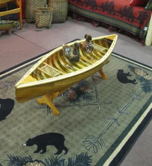 Pine Cone & Bears Area Rugs folding guest bed, rollaway bed