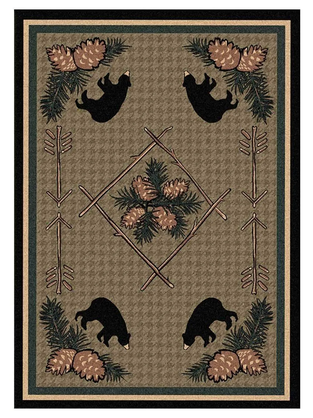Pine Cone & Bears Area Rugs