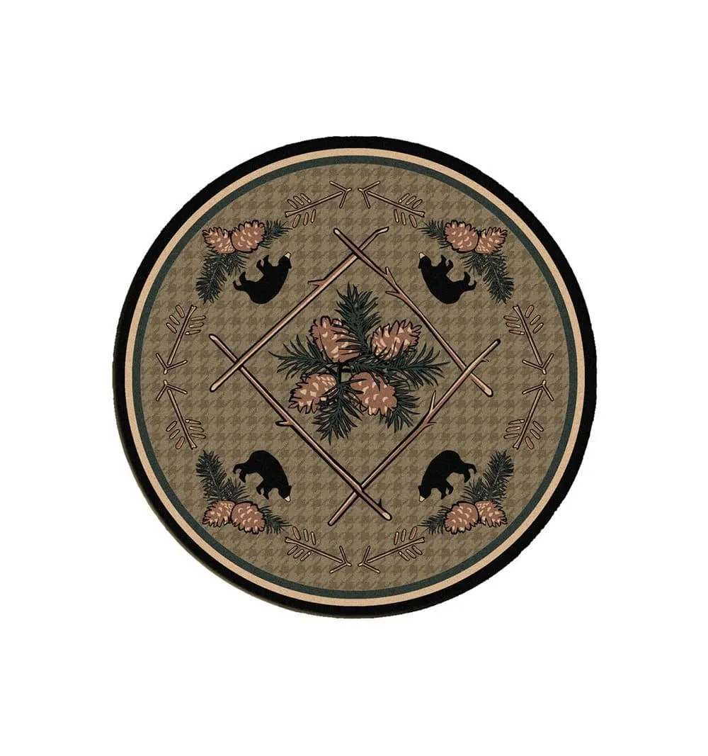 Pine Cone & Bears Area Rugs