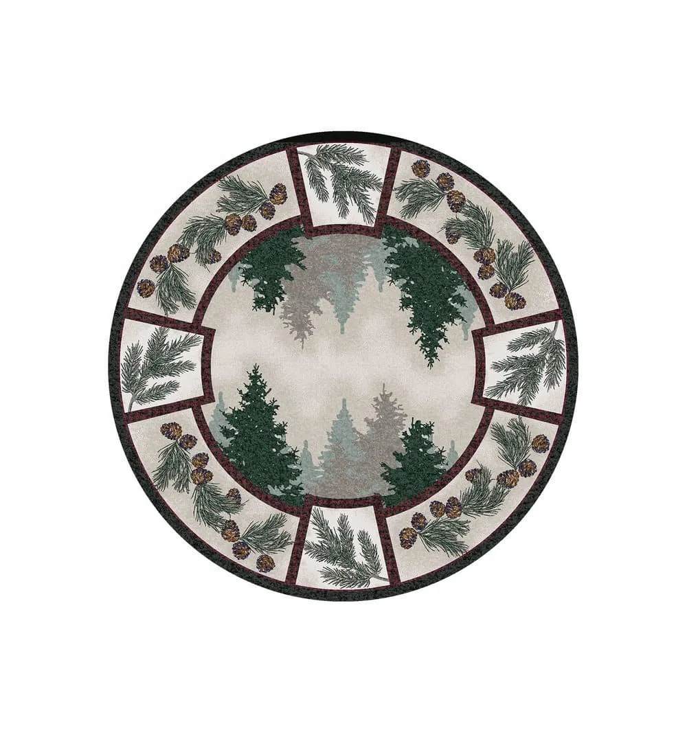 Pine Forest Maize Area Rugs